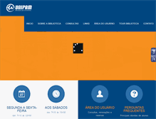 Tablet Screenshot of biblioteca.unipam.edu.br